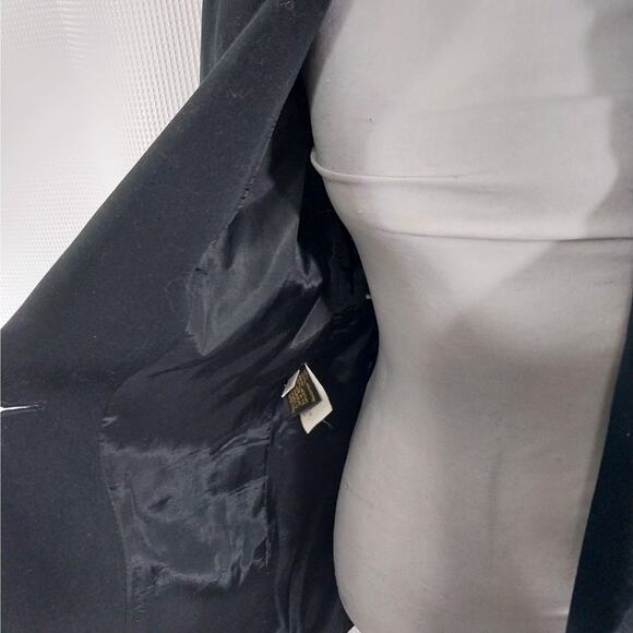 EXPRESS! GORGEOUS TAILORED, FITTED BLACK MICROFIBER DRESS JACKET, BLAZER! SZ 7/8 - Picture 6 of 13